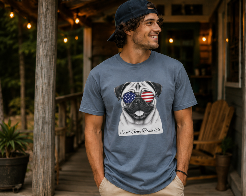 Patriotic Pug T-Shirt