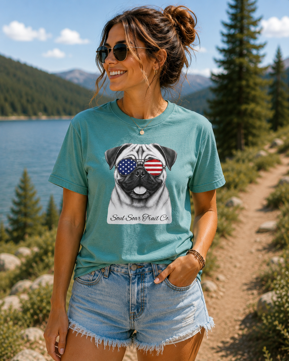 Patriotic Pug T-Shirt