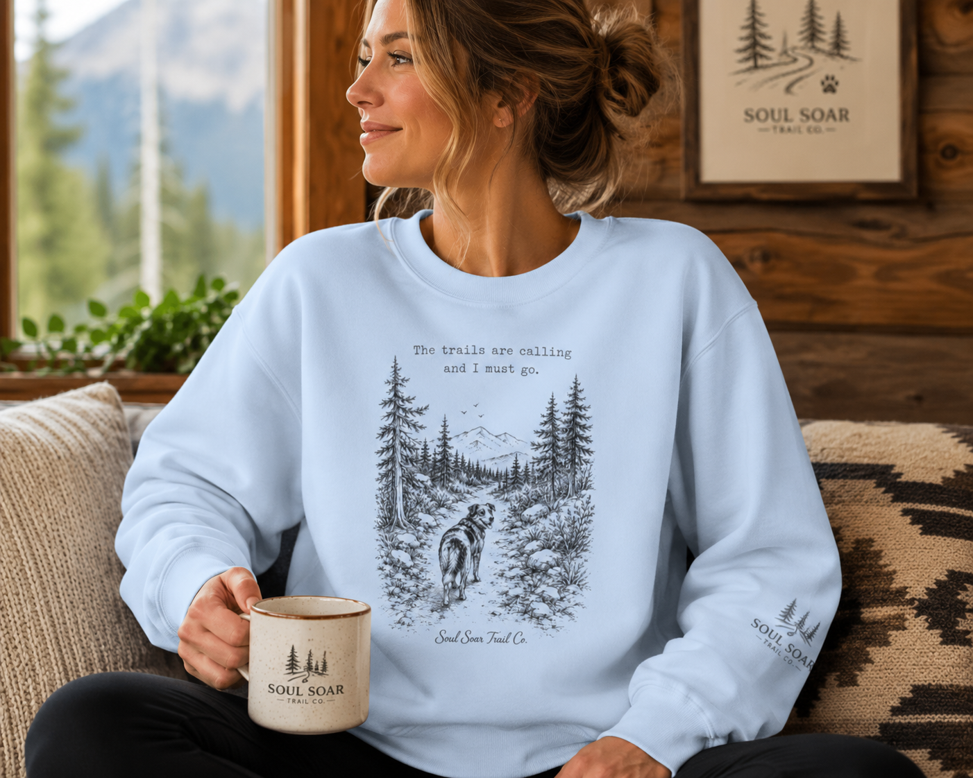 Trails Are Calling Crewneck Sweatshirt