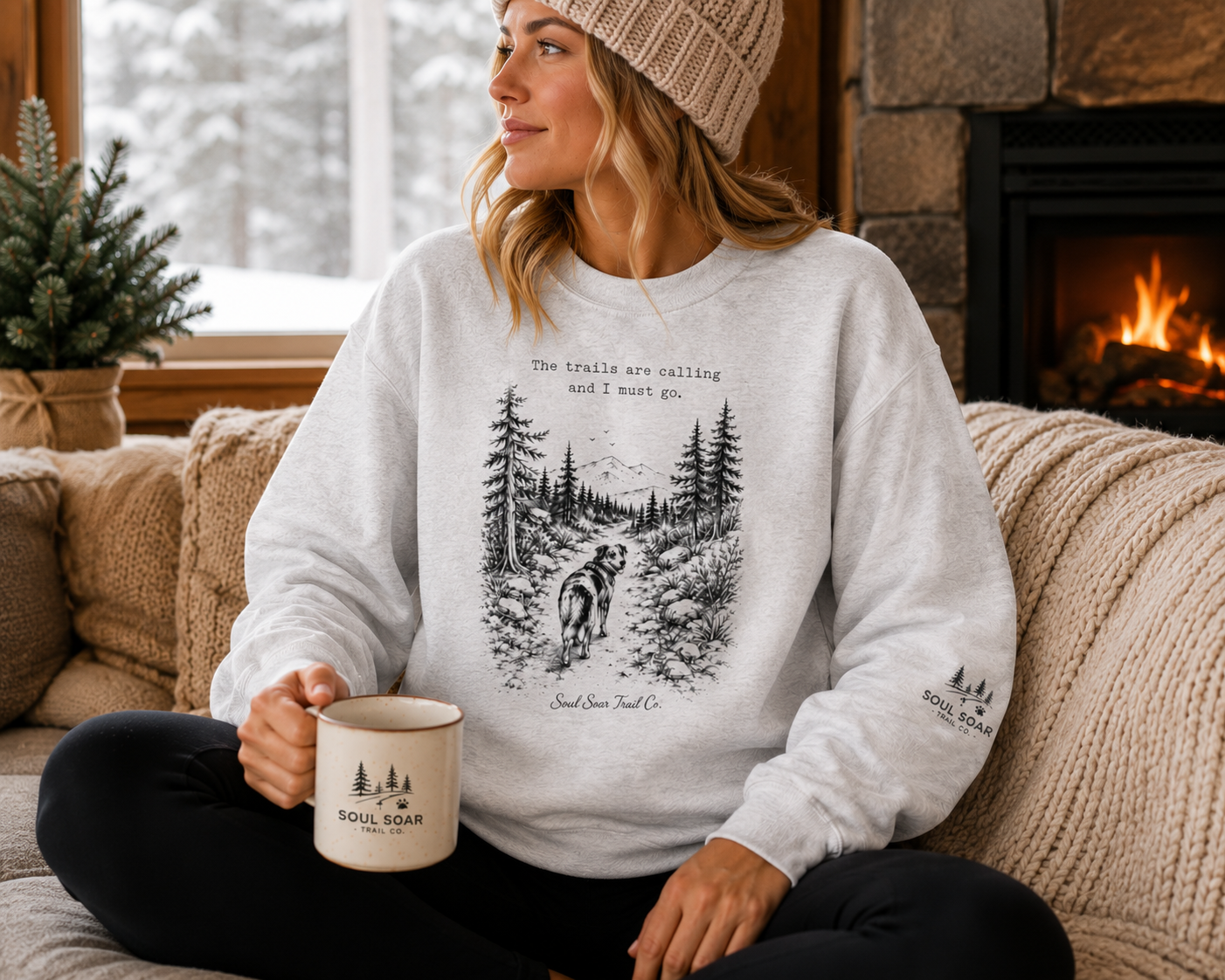 Trails Are Calling Crewneck Sweatshirt