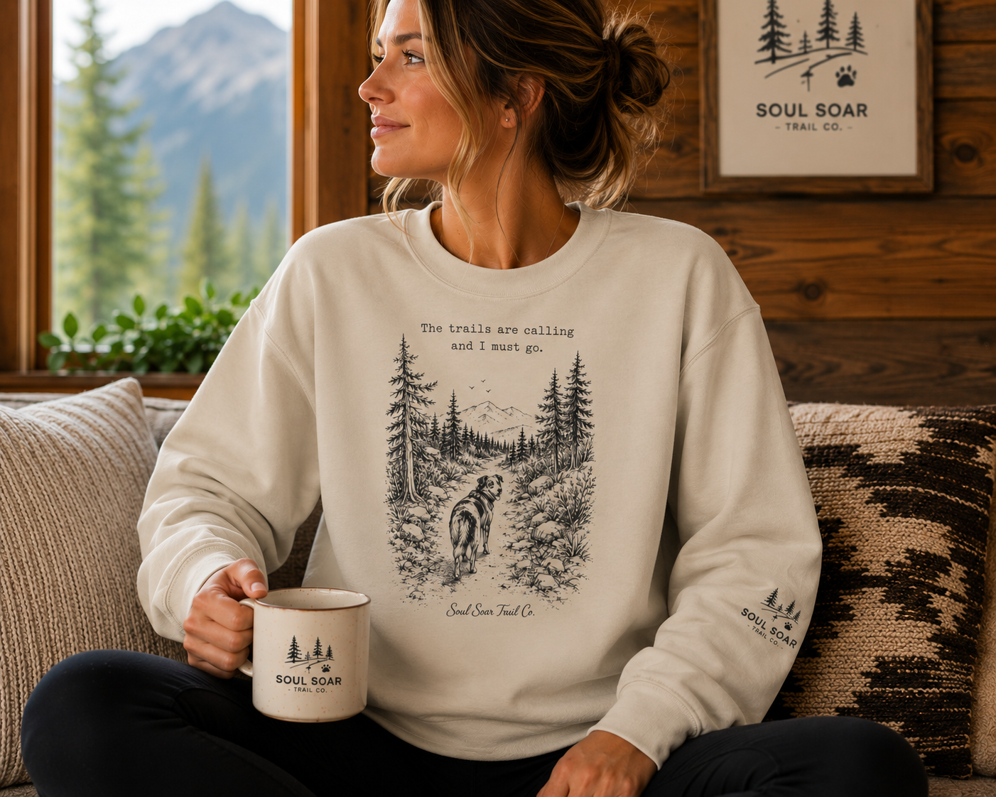 Trails Are Calling Crewneck Sweatshirt